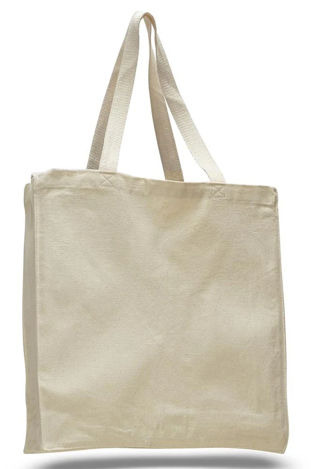 Heavy Shopper Canvas Tote Bags with Full Gusset